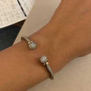 Cable bracelet silver